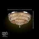 โคมไฟเพดาน CEILING คริสตัล 7909/600 RGB HUB LIGHTING