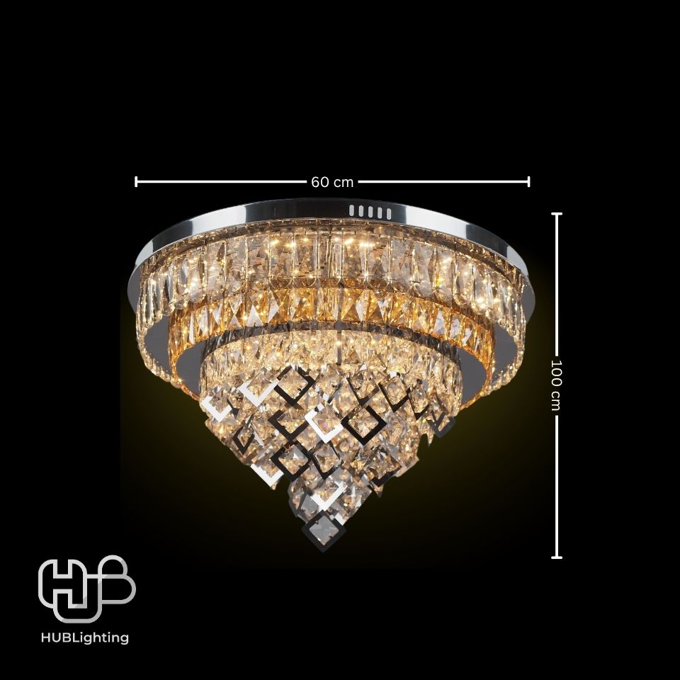 โคมไฟเพดาน CEILING คริสตัล 7908-600 RGB HUB LIGHTING
