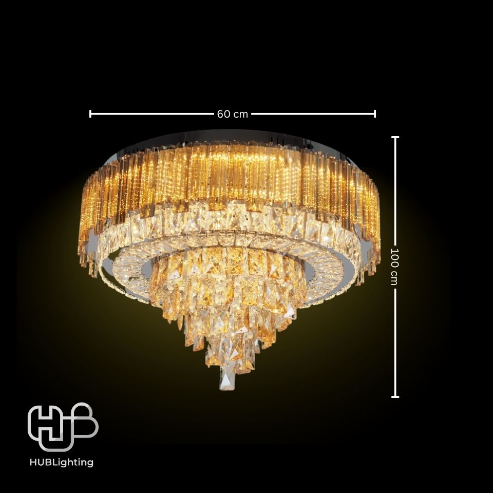 โคมไฟเพดาน CEILING คริสตัล 81083-600 กลม HUB LIGHTING