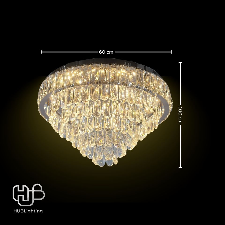 โคมไฟเพดาน CEILING คริสตัล 81099-600 กลม HUB LIGHTING