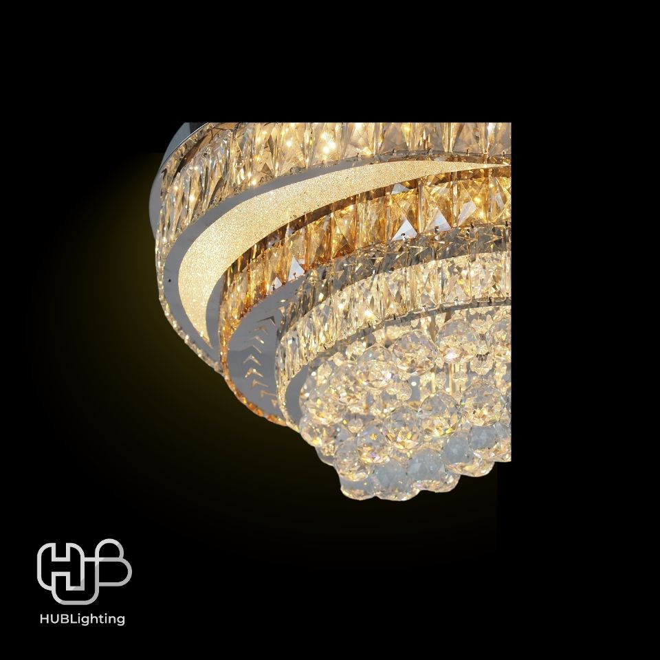 โคมไฟเพดาน CEILING คริสตัล 81019-600 กลม HUB LIGHTING
