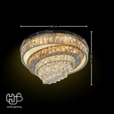 โคมไฟเพดาน CEILING คริสตัล 81019-600 กลม HUB LIGHTING