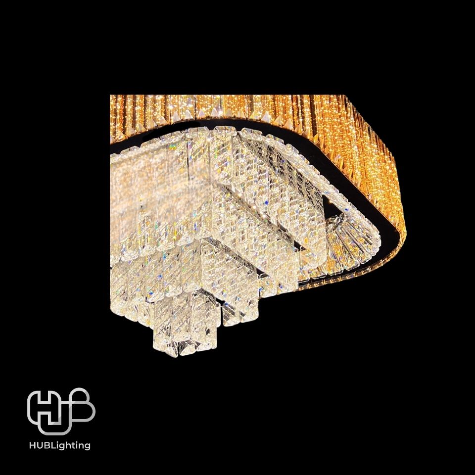 โคมไฟเพดาน CEILING คริสตัล 7949 SQUARE (600x600) HUB LIGHTING