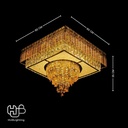 โคมไฟเพดาน CEILING คริสตัล 81086 SQUARE (600x600) HUB LIGHTING