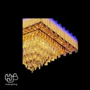 โคมไฟเพดาน CEILING คริสตัล 81066 SQUARE (600x600) HUB LIGHTING