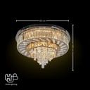 โคมไฟเพดาน CEILING คริสตัล 30078-600 กลม HUB LIGHTING