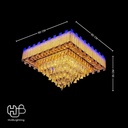 โคมไฟเพดาน CEILING คริสตัล 81066 SQUARE (600x600) HUB LIGHTING