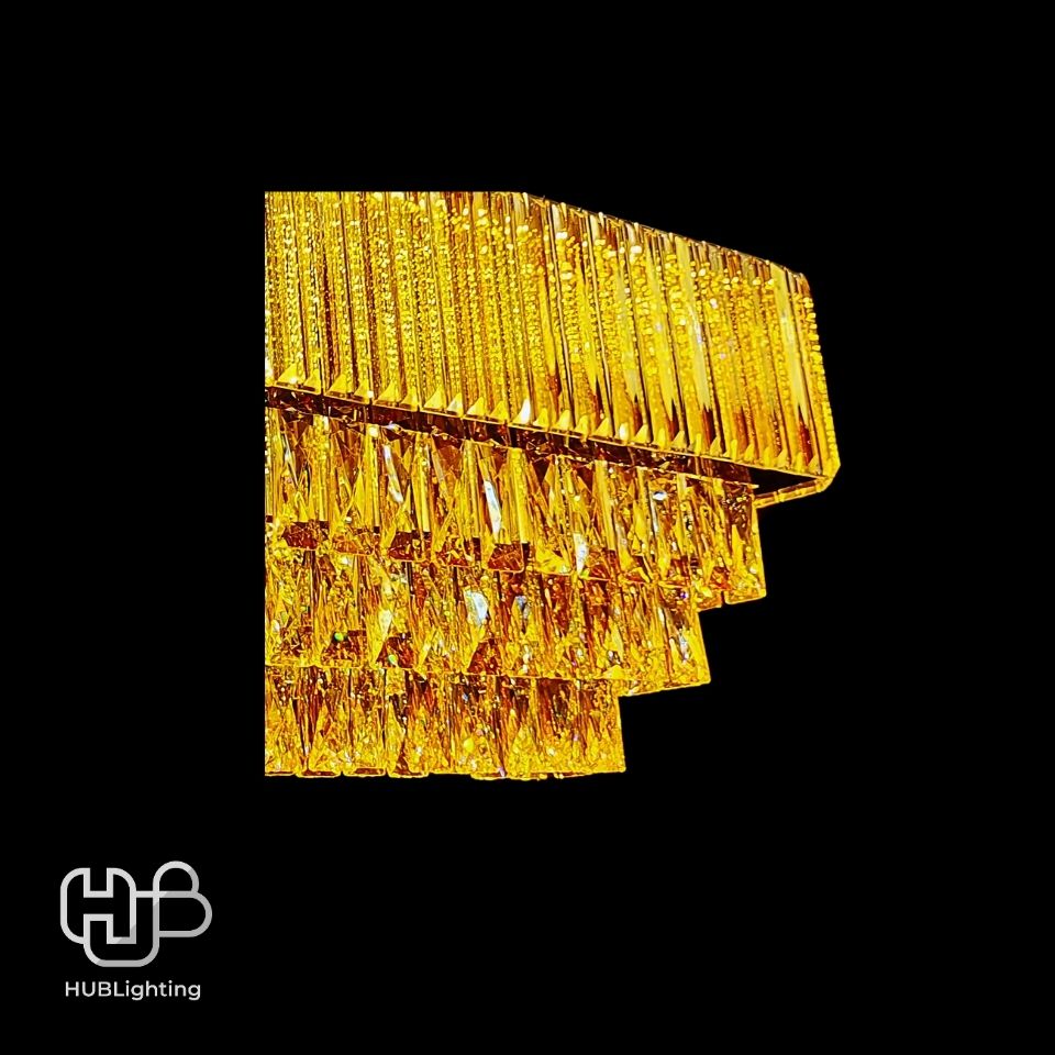 โคมไฟเพดาน CEILING คริสตัล D6850 RECTANGLE (1000x300) HUB LIGHTING