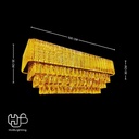 โคมไฟเพดาน CEILING คริสตัล D6850 RECTANGLE (1000x300) HUB LIGHTING