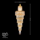 โคมไฟเพดาน CHANDELIER คริสตัล 8119 (600x1800) HUB LIGHTING