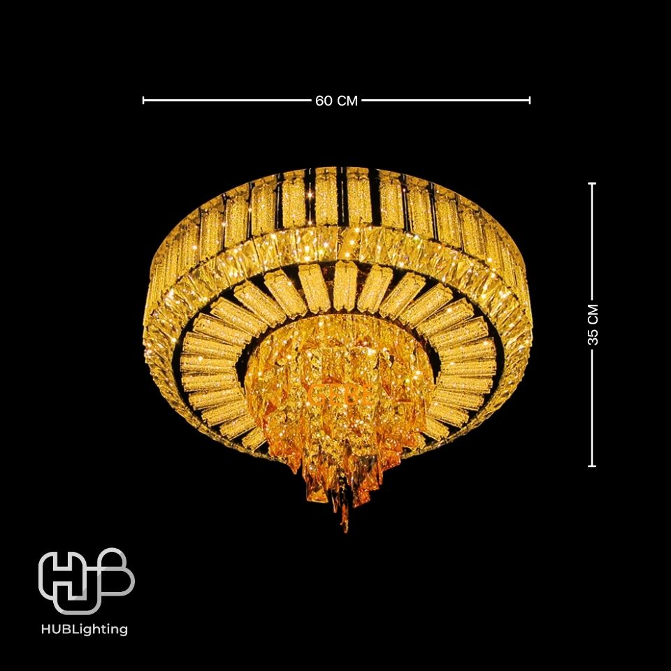 โคมไฟเพดาน CEILING คริสตัล 81079-600 กลม HUB LIGHTING