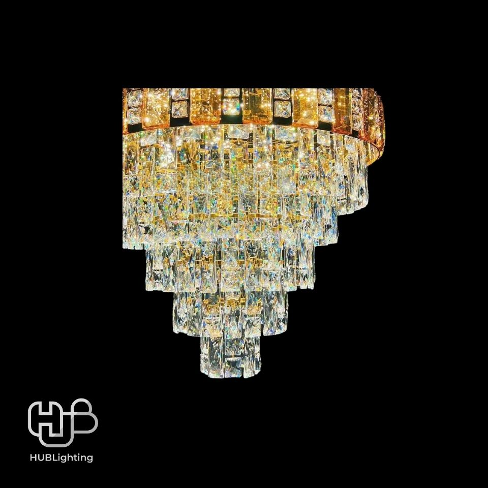โคมไฟเพดาน CHANDELIER คริสตัล 6443 (600x800) HUB LIGHTING