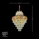 โคมไฟเพดาน CHANDELIER คริสตัล 6443 (600x800) HUB LIGHTING
