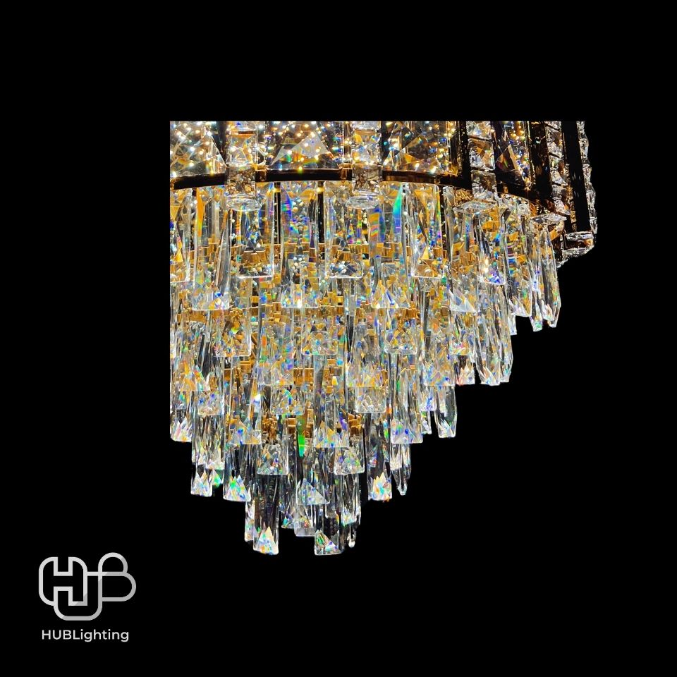 โคมไฟเพดาน CHANDELIER คริสตัล 6433-600 HUB LIGHTING