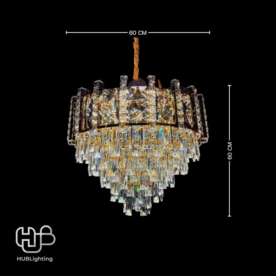 โคมไฟเพดาน CHANDELIER คริสตัล 6433-600 HUB LIGHTING