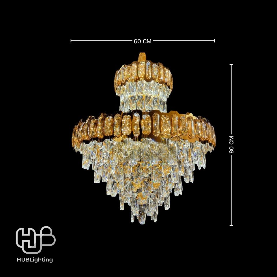 โคมไฟเพดาน CHANDELIER คริสตัล 6629 (600x800) HUB LIGHTING