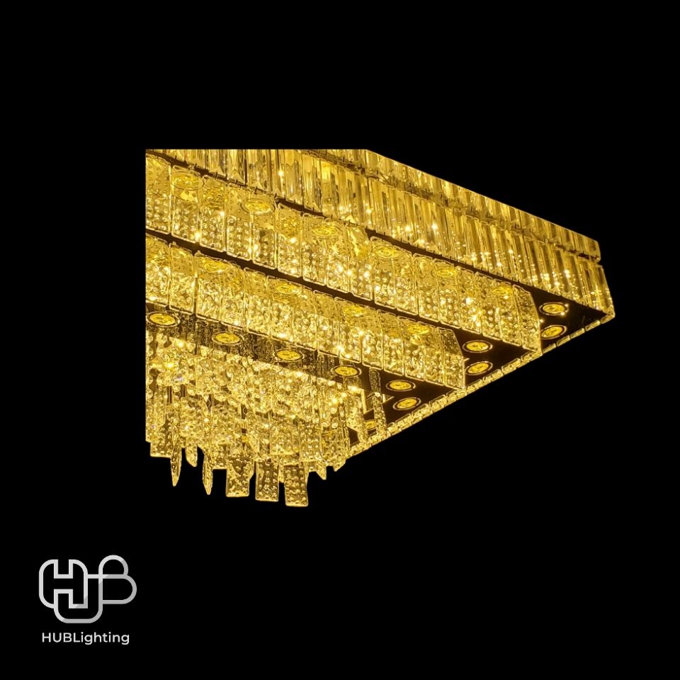 โคมไฟเพดาน CEILING คริสตัล 7801 SQUARE (900x700) HUB LIGHTING
