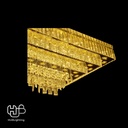 โคมไฟเพดาน CEILING คริสตัล 7801 SQUARE (900x700) HUB LIGHTING