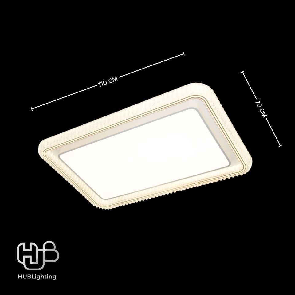 โคมไฟเพดาน CEILING LED 3562 RECTANGLE (1100x700) 3 Color HUB LIGHTING