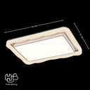 โคมไฟเพดาน CEILING LED 8889 RECTANGLE (1100x700) 3 Color HUB LIGHTING