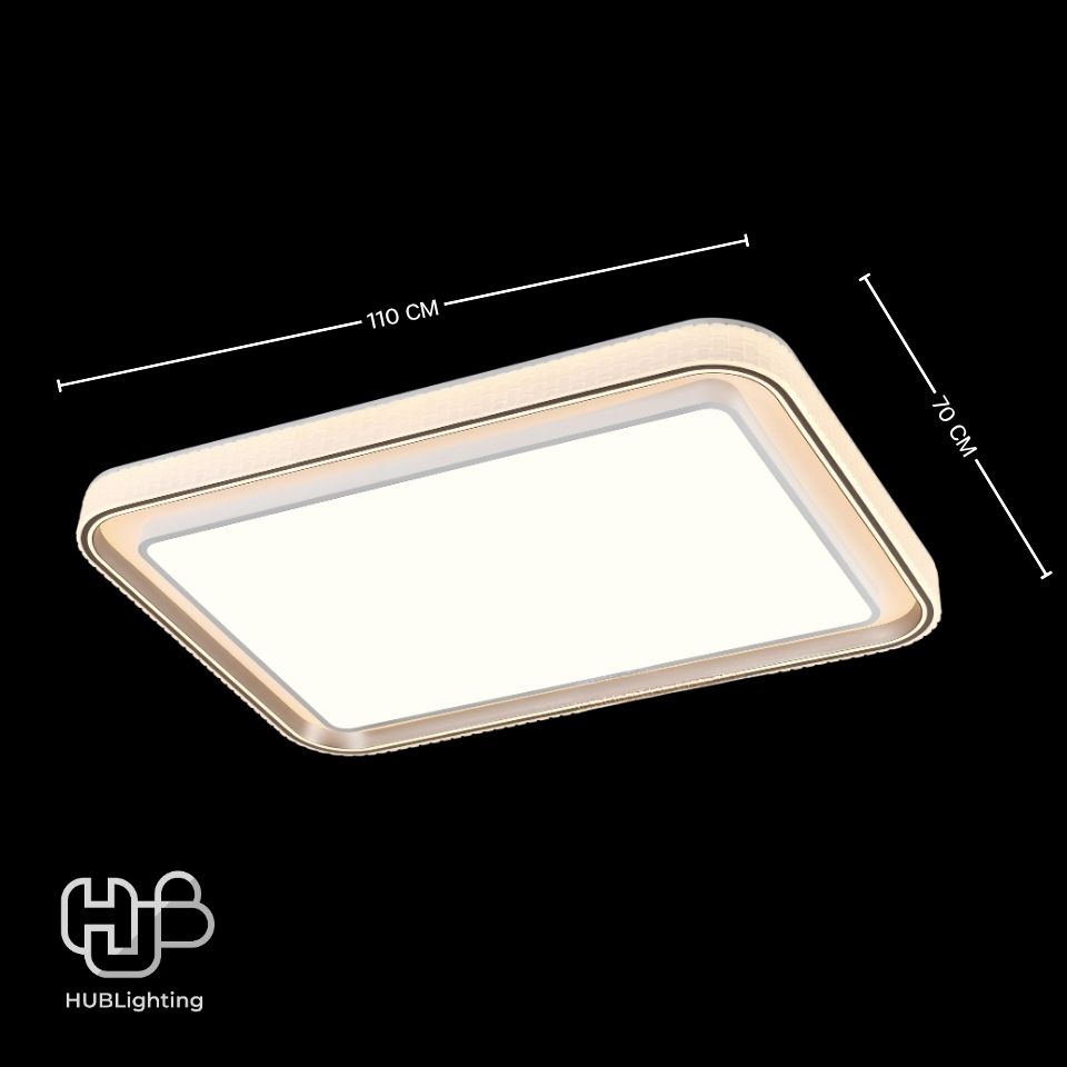 โคมไฟเพดาน CEILING LED 8880 RECTANGLE (1100x700) 3 Color HUB LIGHTING