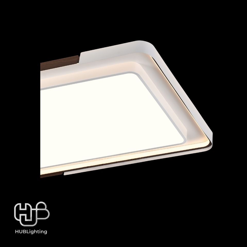 โคมไฟเพดาน CEILING LED 9868 RECTANGLE (1100x700) 3 Color HUB LIGHTING