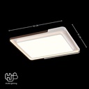 โคมไฟเพดาน CEILING LED 9868 RECTANGLE (1100x700) 3 Color HUB LIGHTING