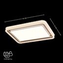 โคมไฟเพดาน CEILING LED 9889 RECTANGLE (1100x700) 3 Color HUB LIGHTING