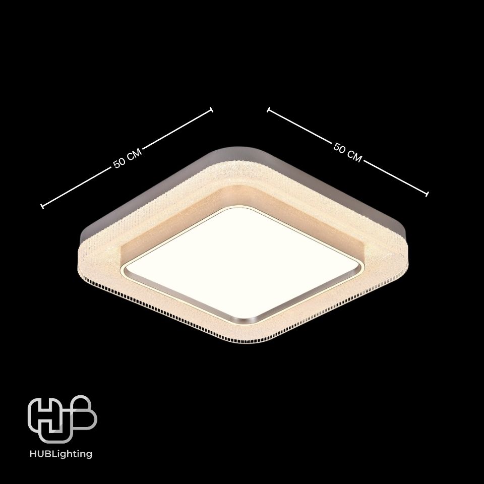 โคมไฟเพดาน CEILING LED 3566 SQUARE (500x500) 3 Color HUB LIGHTING