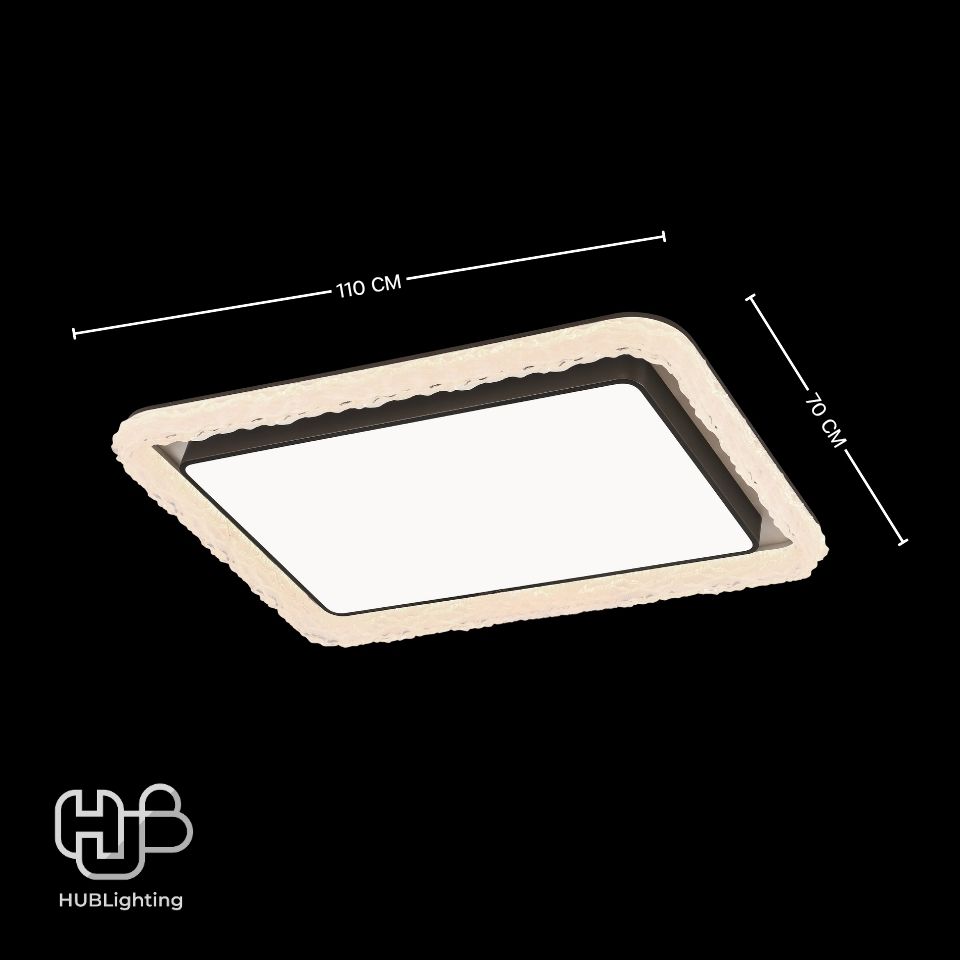 โคมไฟเพดาน CEILING LED 9891 RECTABGLE (1100x700) 3 Color HUB LIGHTING