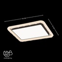 โคมไฟเพดาน CEILING LED 9891 RECTABGLE (1100x700) 3 Color HUB LIGHTING