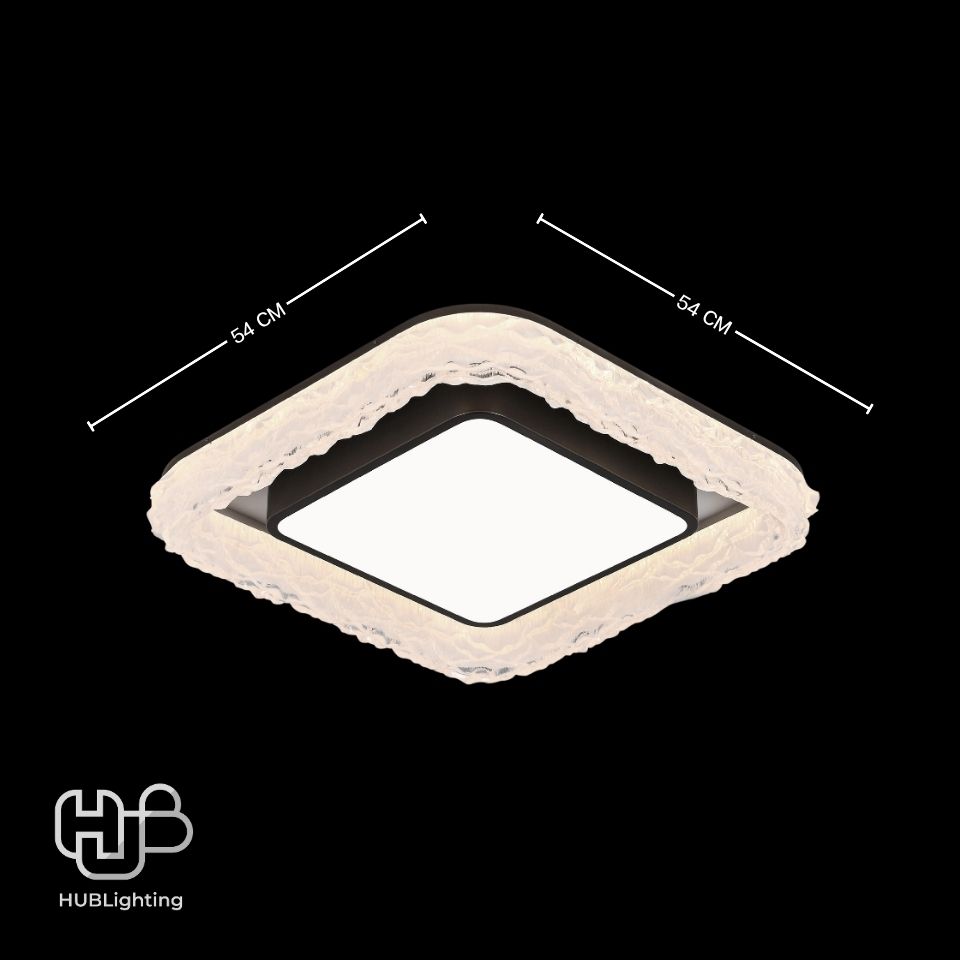 โคมไฟเพดาน CEILING LED 9891 SQUARE (540x540) 3 Color HUB LIGHTING