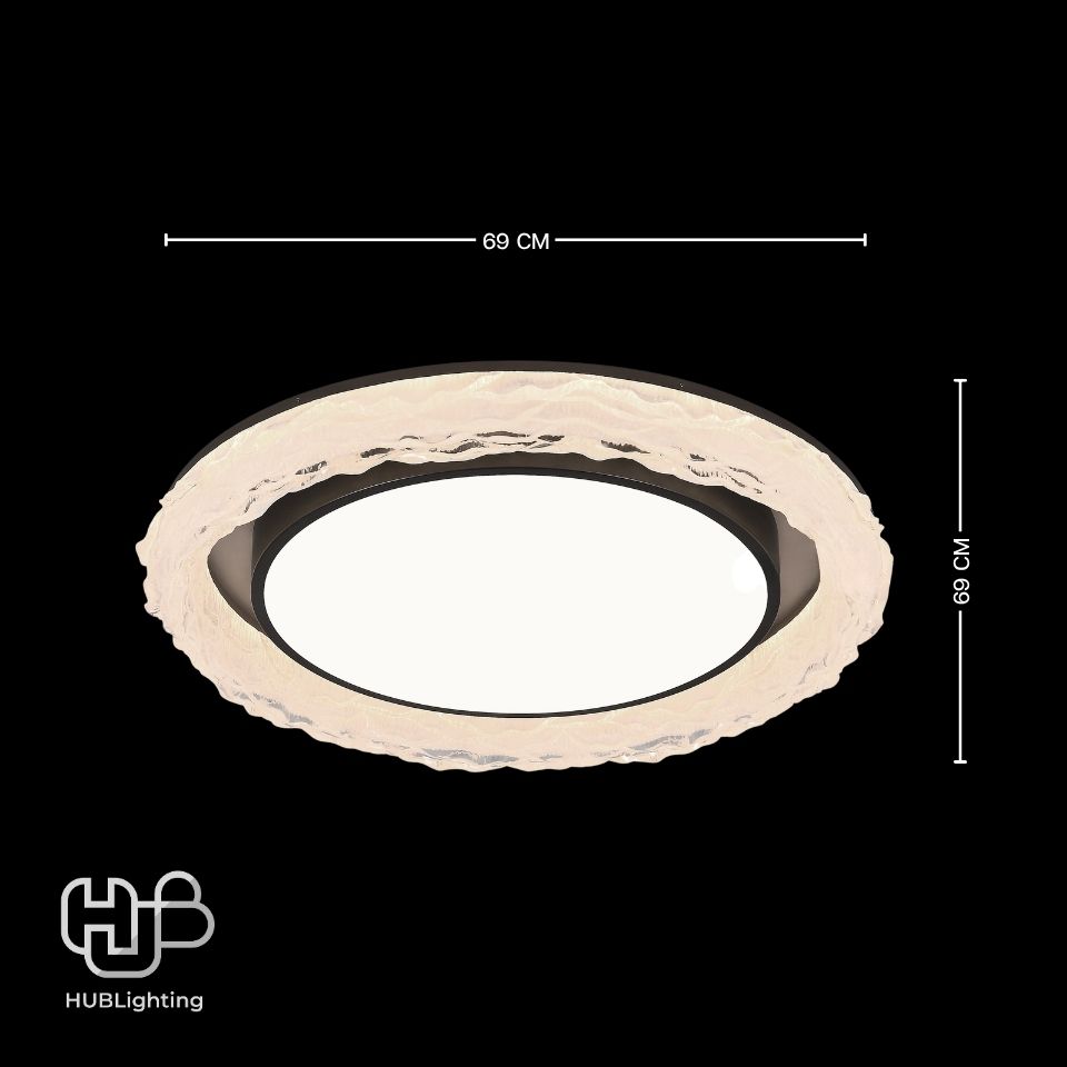 โคมไฟเพดาน CEILING LED 9891 CIRCLE (600) 3 Color HUB LIGHTING