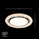 โคมไฟเพดาน CEILING LED 9891 CIRCLE (600) 3 Color HUB LIGHTING