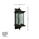 โคมไฟผนังภายนอก D23-1C CG E27 HUB LIGHTING