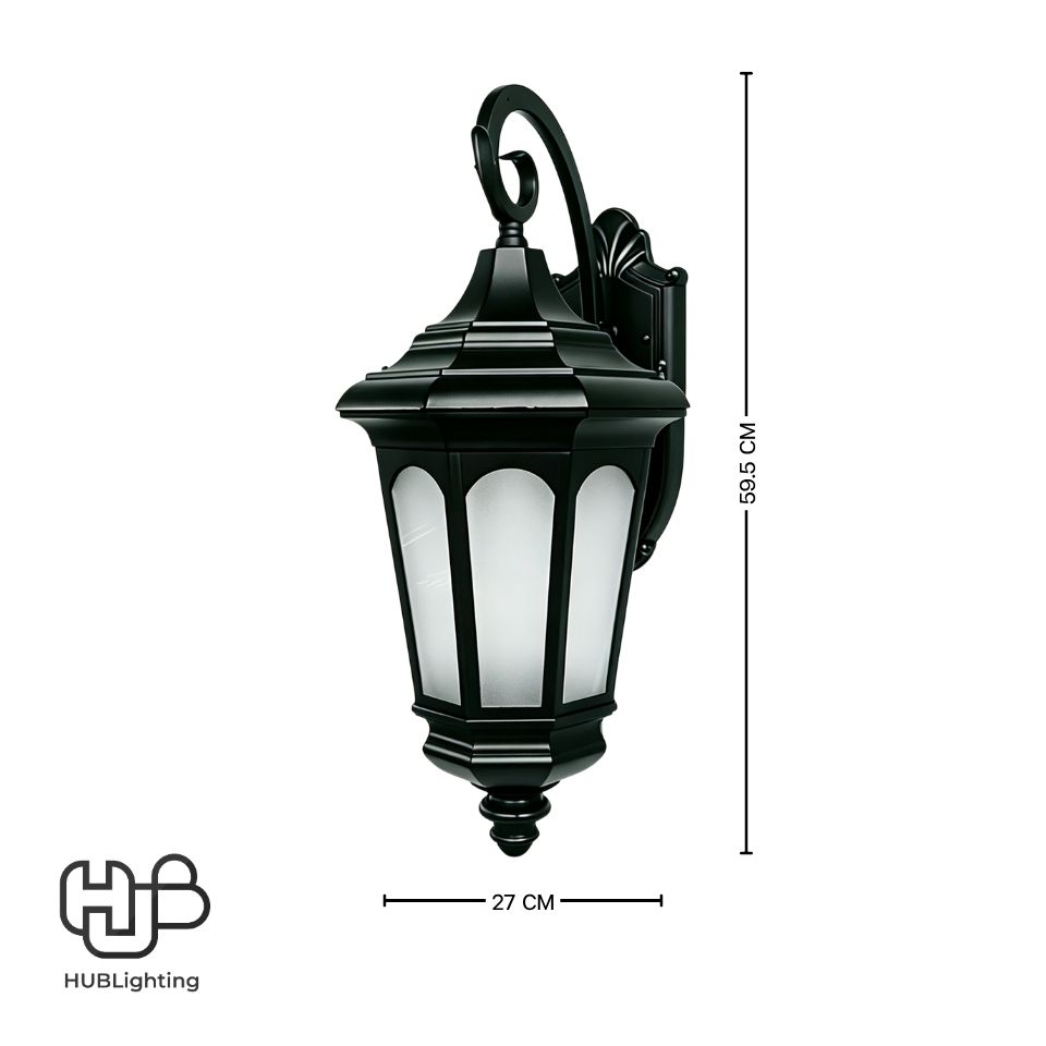 โคมไฟผนังภายนอก 135-9 SBK E27 HUB LIGHTING