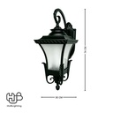 โคมไฟผนังภายนอก 244-9 SBK E27 HUB LIGHTING