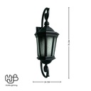 โคมไฟผนังภายนอก 8002B-L2 SBK E27 HUB LIGHTING