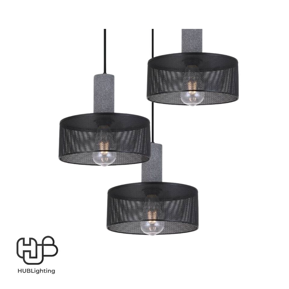 โคมไฟเพดาน PENDENT 3 ช่อ 3021-3 E27 HUB LIGHTING
