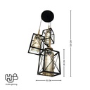 โคมไฟเพดาน PENDENT 3 ช่อ 6023-3 E27 HUB LIGHTING