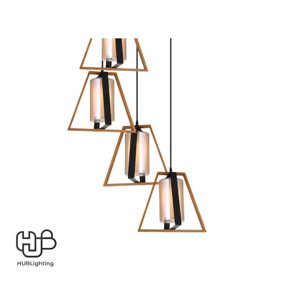 โคมไฟเพดาน PENDENT ช่อ 6102-5 E27 HUB LIGHTING