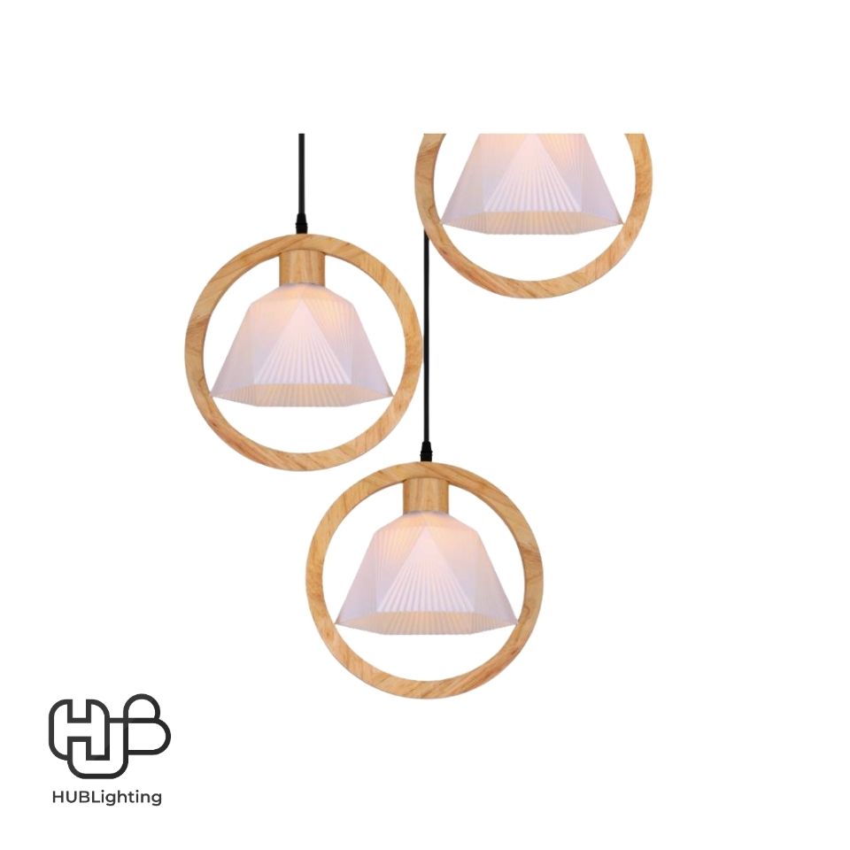 โคมไฟเพดาน PENDENT 3 ช่อ 6499-3 E27 HUB LIGHTING