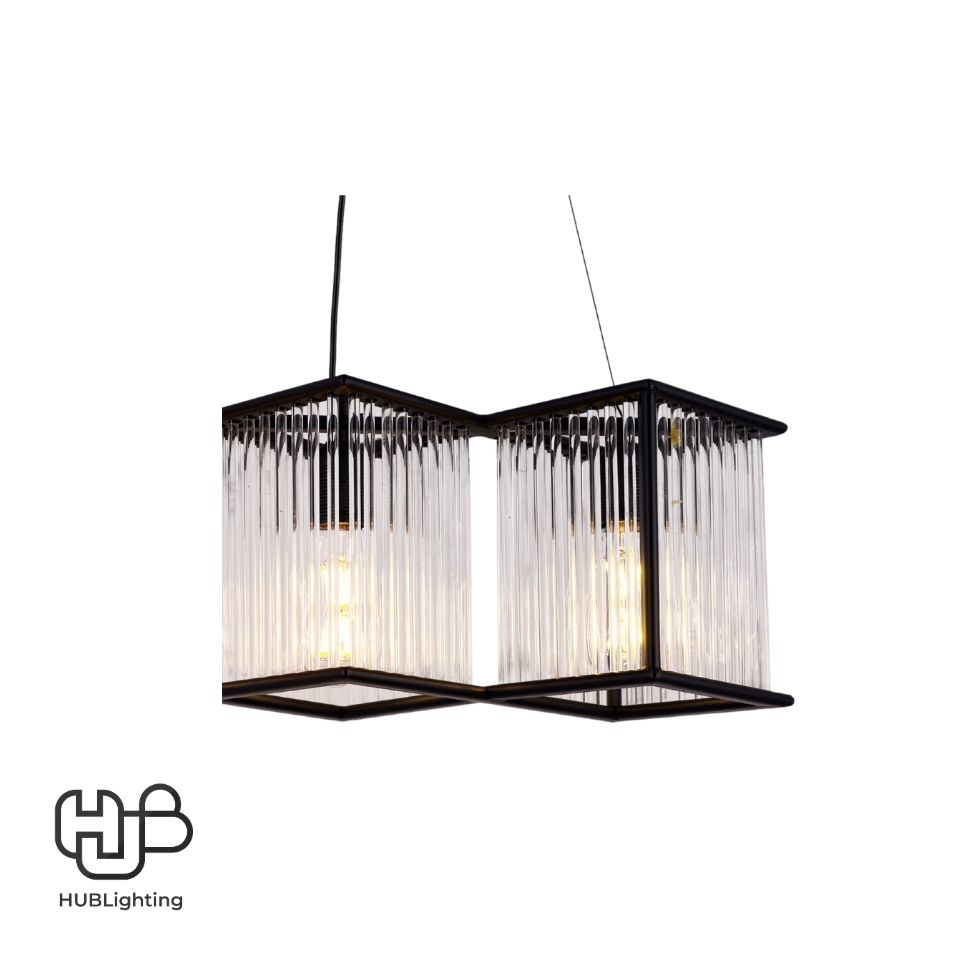 โคมไฟเพดาน PENDENT 3 ช่อ 651-3 BK E27 HUB LIGHTING