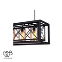 โคมไฟเพดาน PENDENT 4 ช่อ 652-4 BK E27 HUB LIGHTING