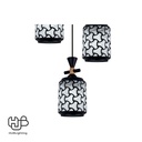 โคมไฟเพดาน PENDENT 3 ช่อ 660-3 BK E27 HUB LIGHTING