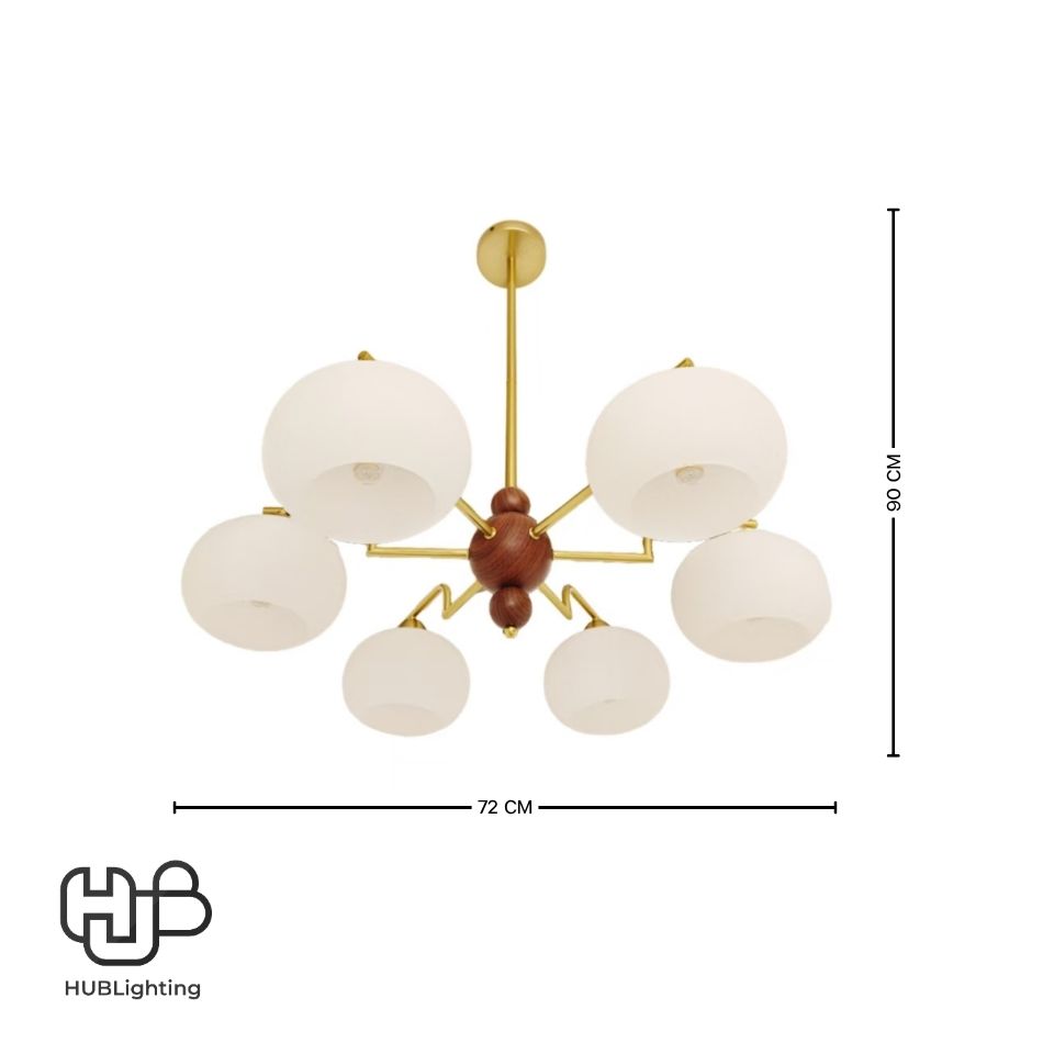 โคมไฟเพดาน PENDENT ช่อ 36460-6 E27 HUB LIGHTING