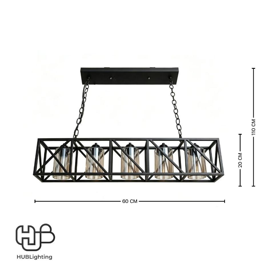 โคมไฟเพดาน PENDENT ช่อ 36447-5 E27 HUB LIGHTING