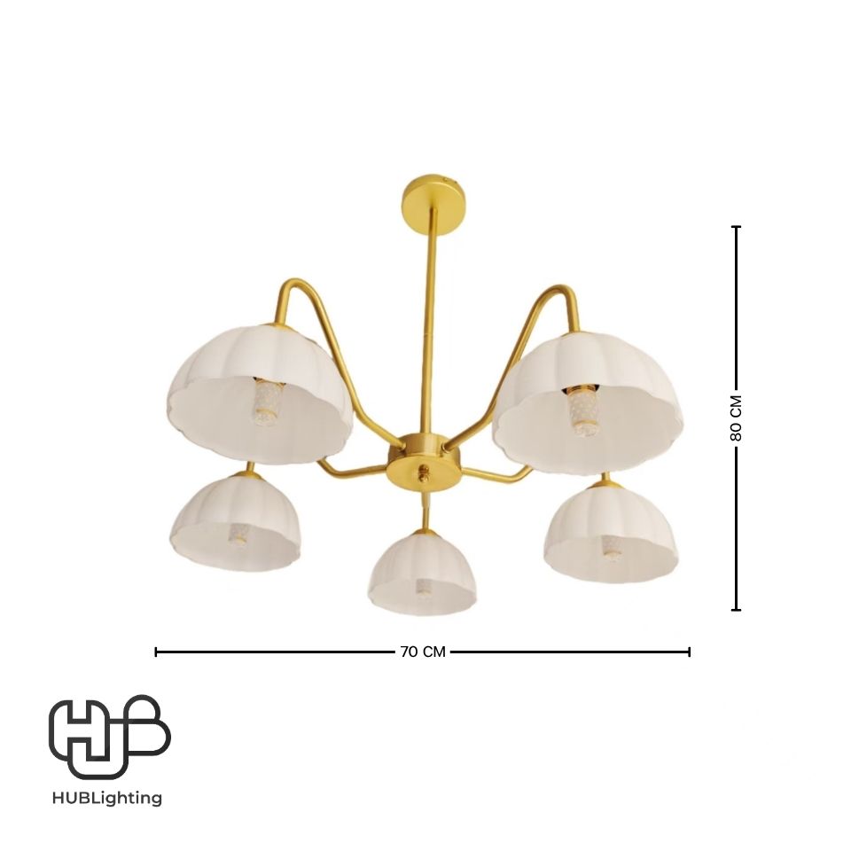 โคมไฟเพดาน PENDENT ช่อ 36090-5 E27 HUB LIGHTING