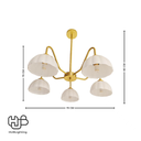 โคมไฟเพดาน PENDENT ช่อ 36090-5 E27 HUB LIGHTING