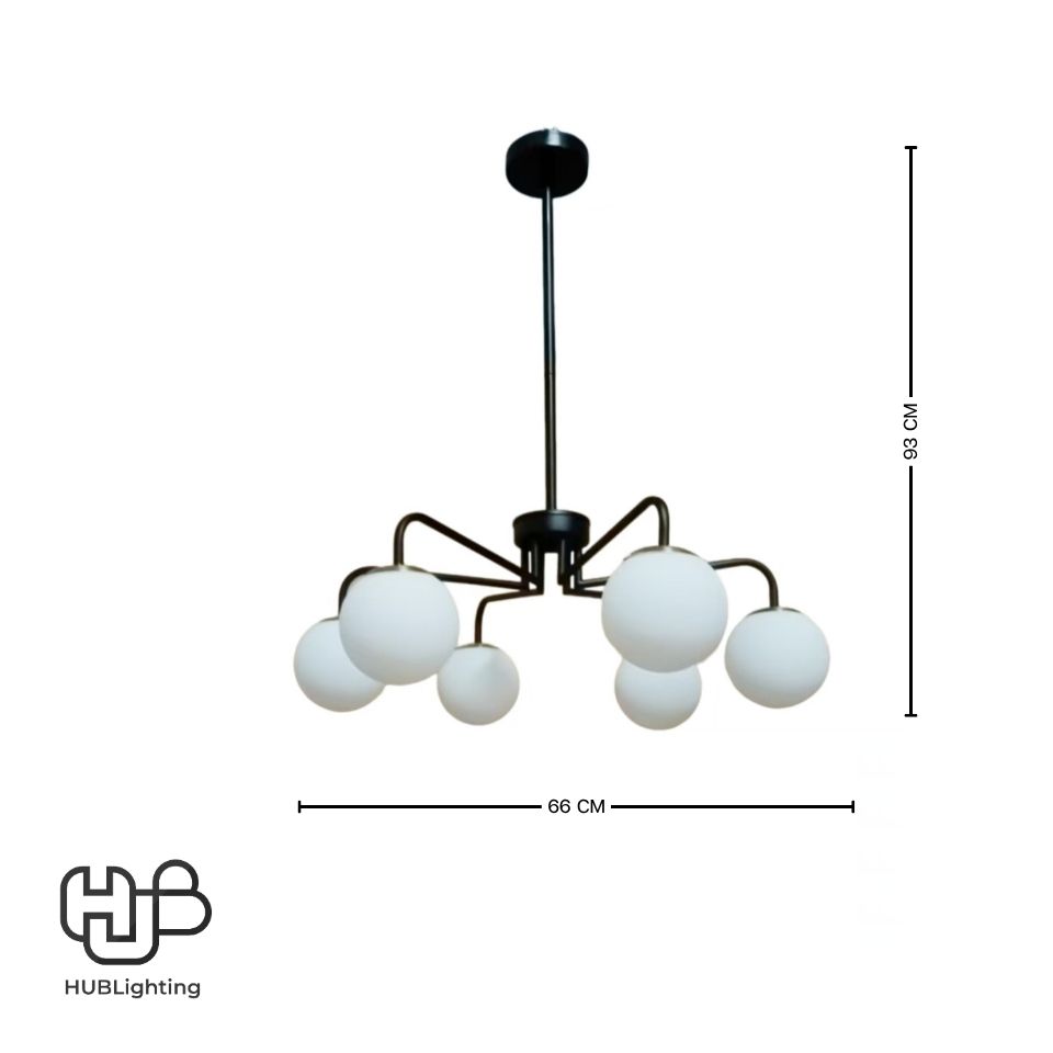 โคมไฟเพดาน PENDENT ช่อ 36411-6 E27 HUB LIGHTING